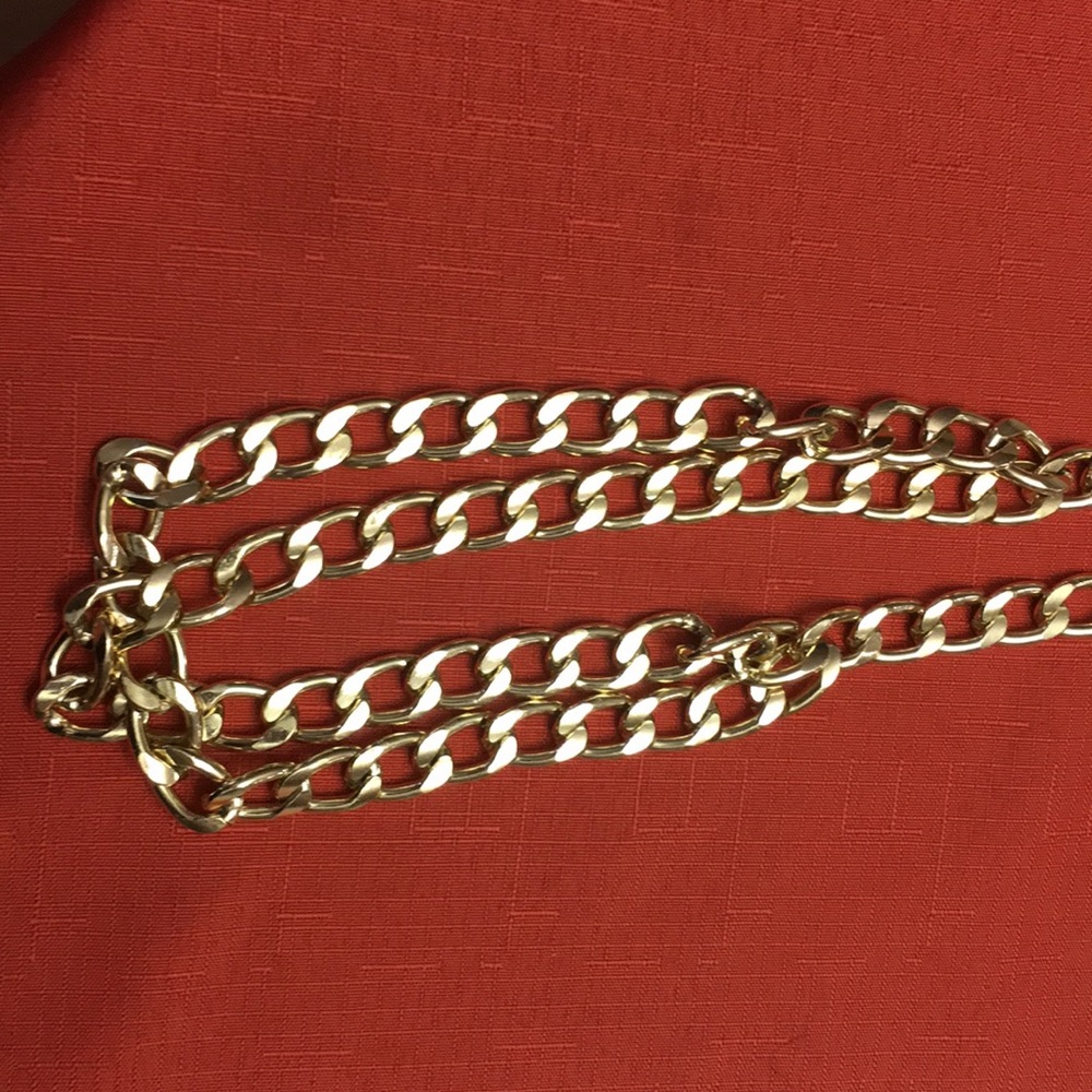 Gold rope necklace
